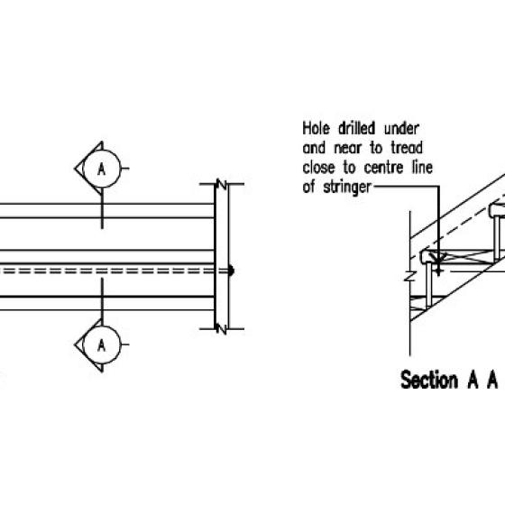 Position of step bolt