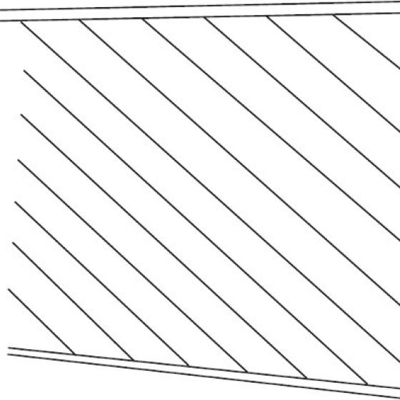 Angle board fence