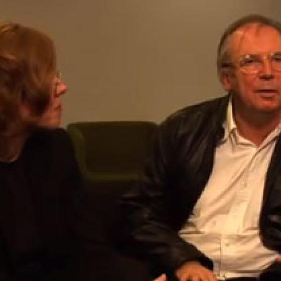 Billie Faircloth and Robert Morris-Nunn chatting