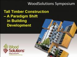 a poster for wood solutions symposium