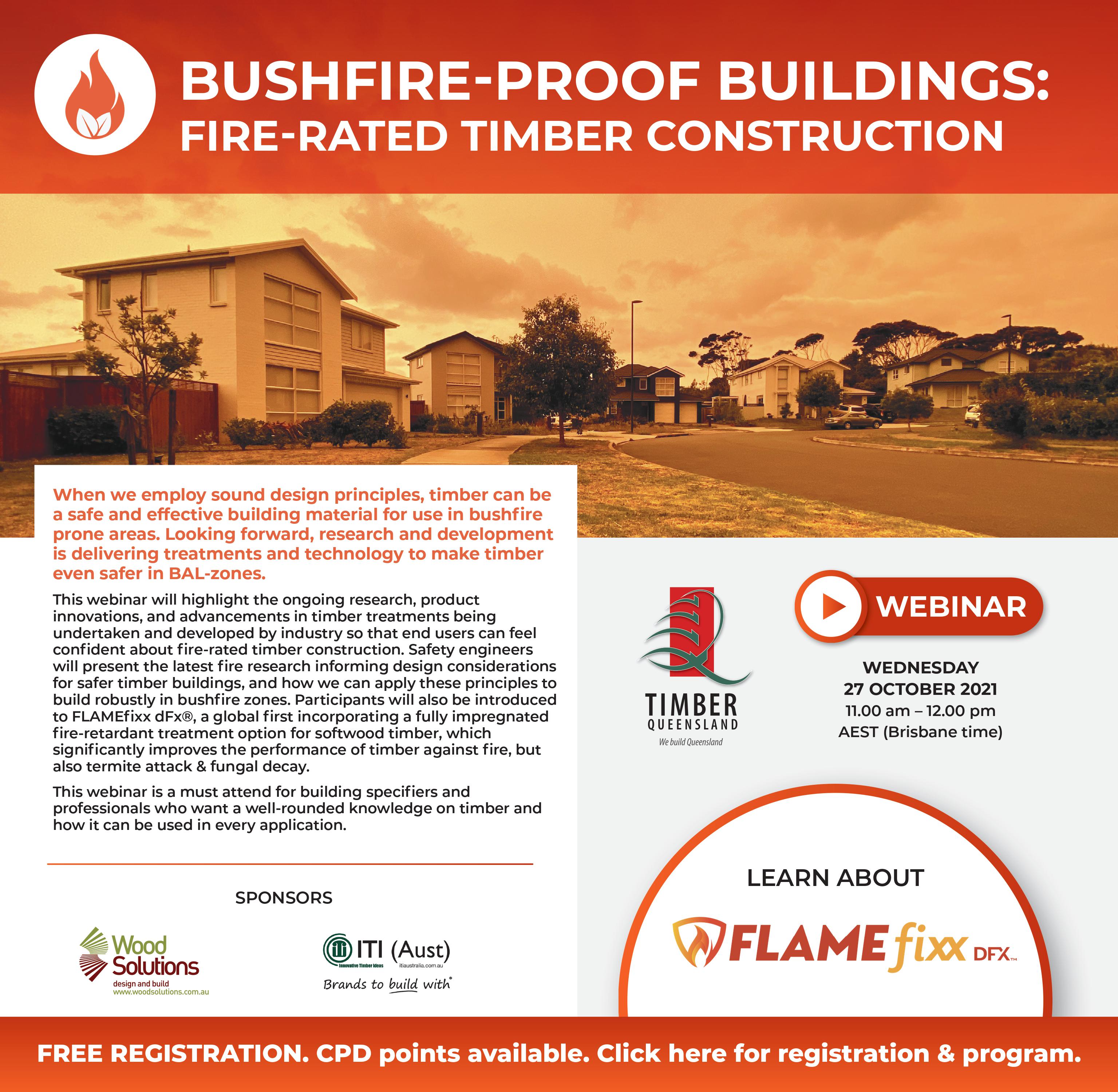 a webinar with houses and trees