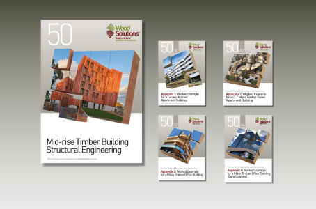 Cover pages of WoodSolutions Technical Design Guide 50 and Appendices 1-4 Cover pages of WoodSolutions Technical Design Guide 50 and Appendices 1-4