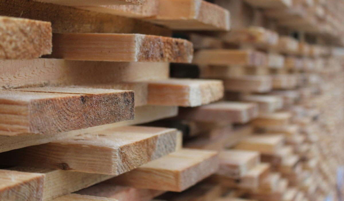 stack of timber boards