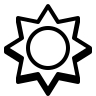 Sun icon