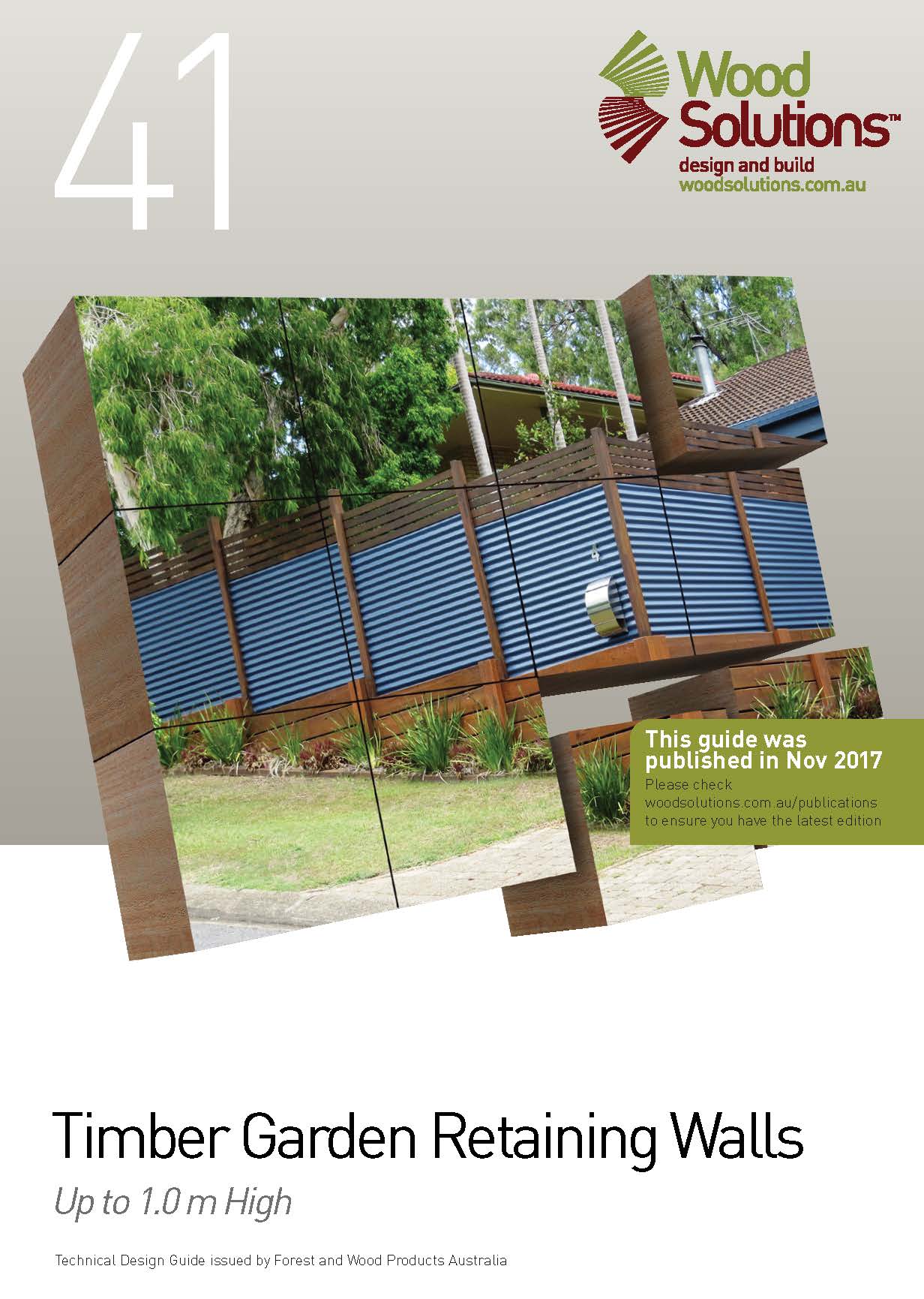 WS TDG 41 Timber Garden Retaining Walls 