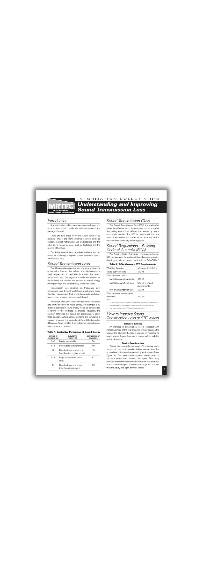 improving sound loss