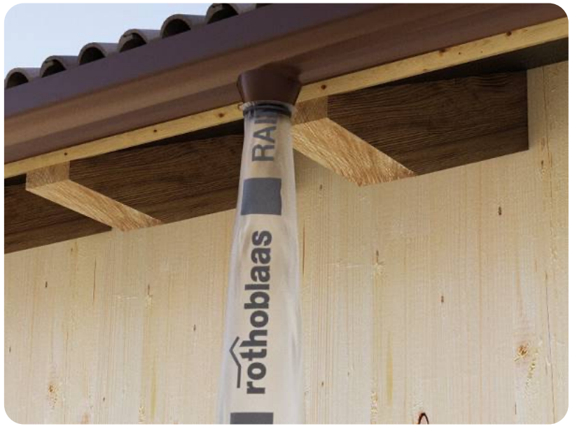 Temporary downpipes. (Image: Rothoblaas)