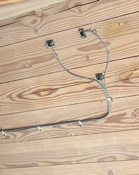 Temporary Point Moisture Measuring installed in Mass Timber
