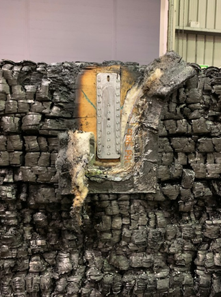 Aluminium connectors used in a beam-to-beam connection exposed to more than two hours of a Standard fire exposure 