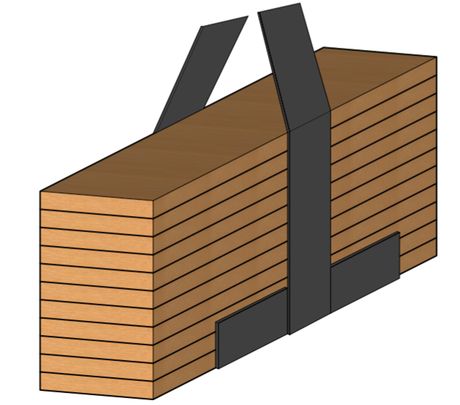 Correct support of slings and mass timber 