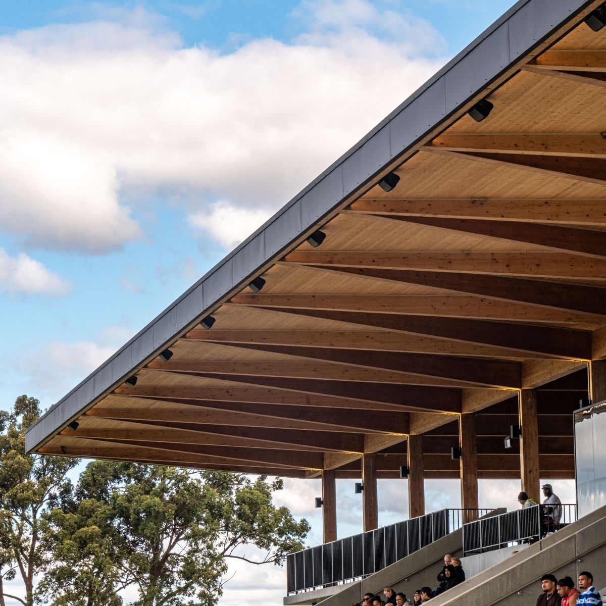 Eric Tweedale Stadium at Granville Park - roof detail