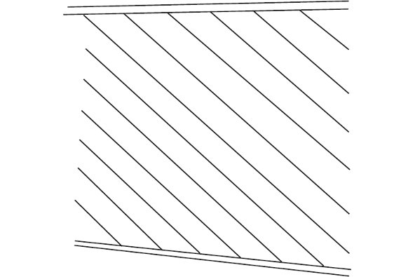 Angle board fence