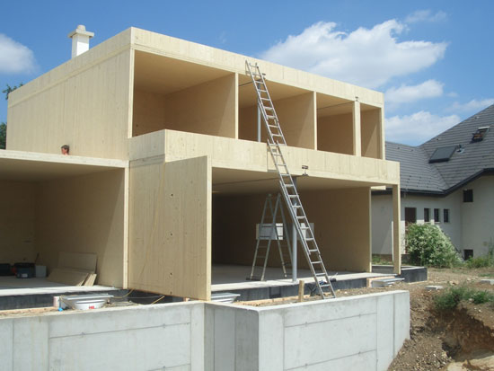 CLT house construction