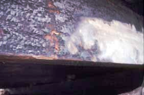 a close-up of a metal surface