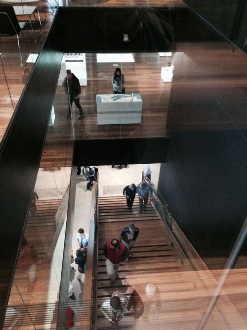 Wood features in the interior finishes