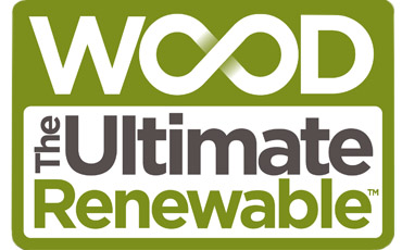 a green and white logo