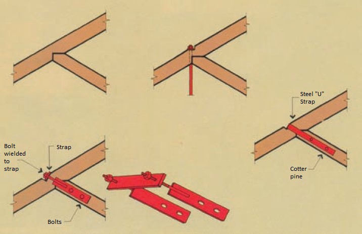 Traditional top chord joints