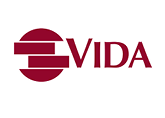 a logo with a black border