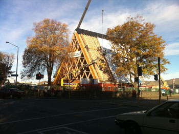 Shigeru Ban cardboard cathedral 2