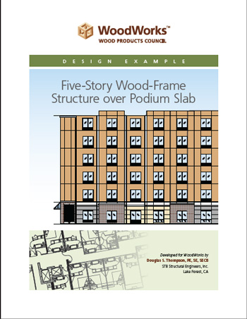 5 storey timber on podium design example cover