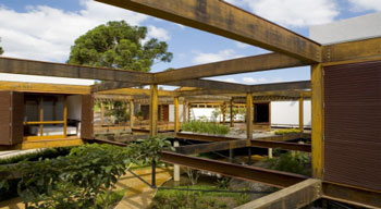 A timber steel composite design