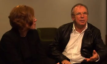 Billie Faircloth and Robert Morris-Nunn chatting
