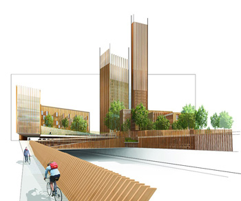 A rendering of the proposed tower