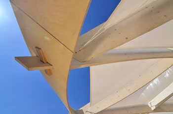 Kierre Pavilion employed a very low-tolerance joint system thanks to CNC technology