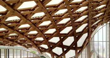 CNC at all scales. Pompidou Metz was very reliant on large scale CNC milling