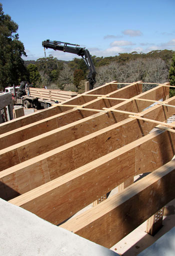 Timber delivery - Candlebark School Library
