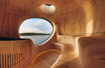 Ontario Wood Award Winner: Grotto, San Souci, ON; Architect: Partisan Projects; Engineer: Moses Structural Engineers Inc.
