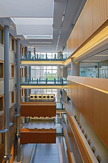 Interior Wood Design Award Winner: School of Social Sciences, Ottawa, ON; Architect: Diamond Schmitt Architects in joint venture with KWC Architects; Engineer: Halsall Associates