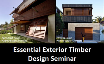 Exterior Timber Design Seminar Header