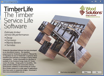 Timber Life software splash screen
