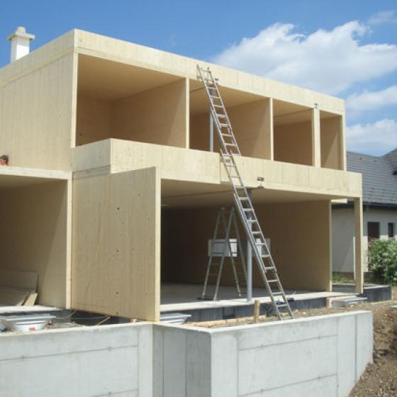 CLT house construction