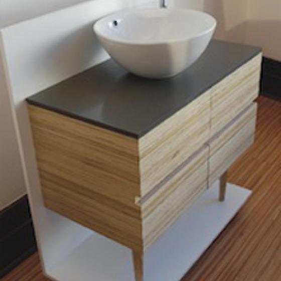 Hardlam single basin bathroom cabinet