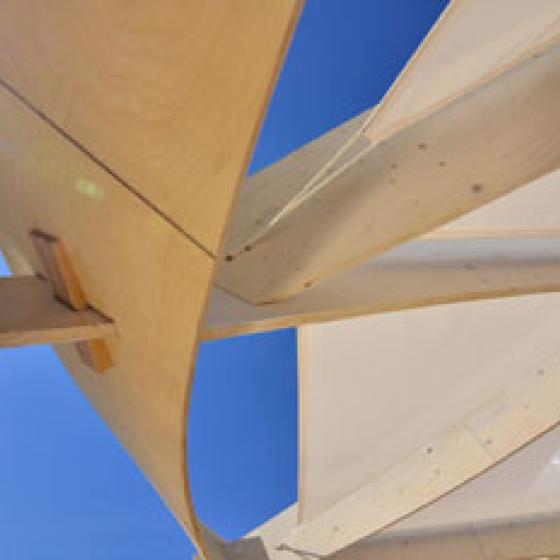 Kierre Pavilion employed a very low-tolerance joint system thanks to CNC technology