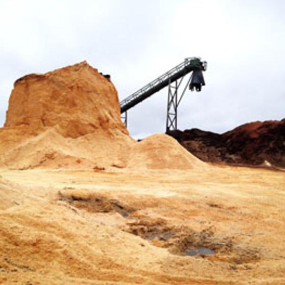 Ever last piece is used. The mountains of saw dust is utilised for energy production