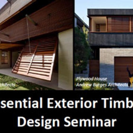 Exterior Timber Design Seminar Header