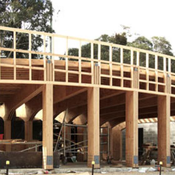 Candlebark School Library construction - Paul Haar