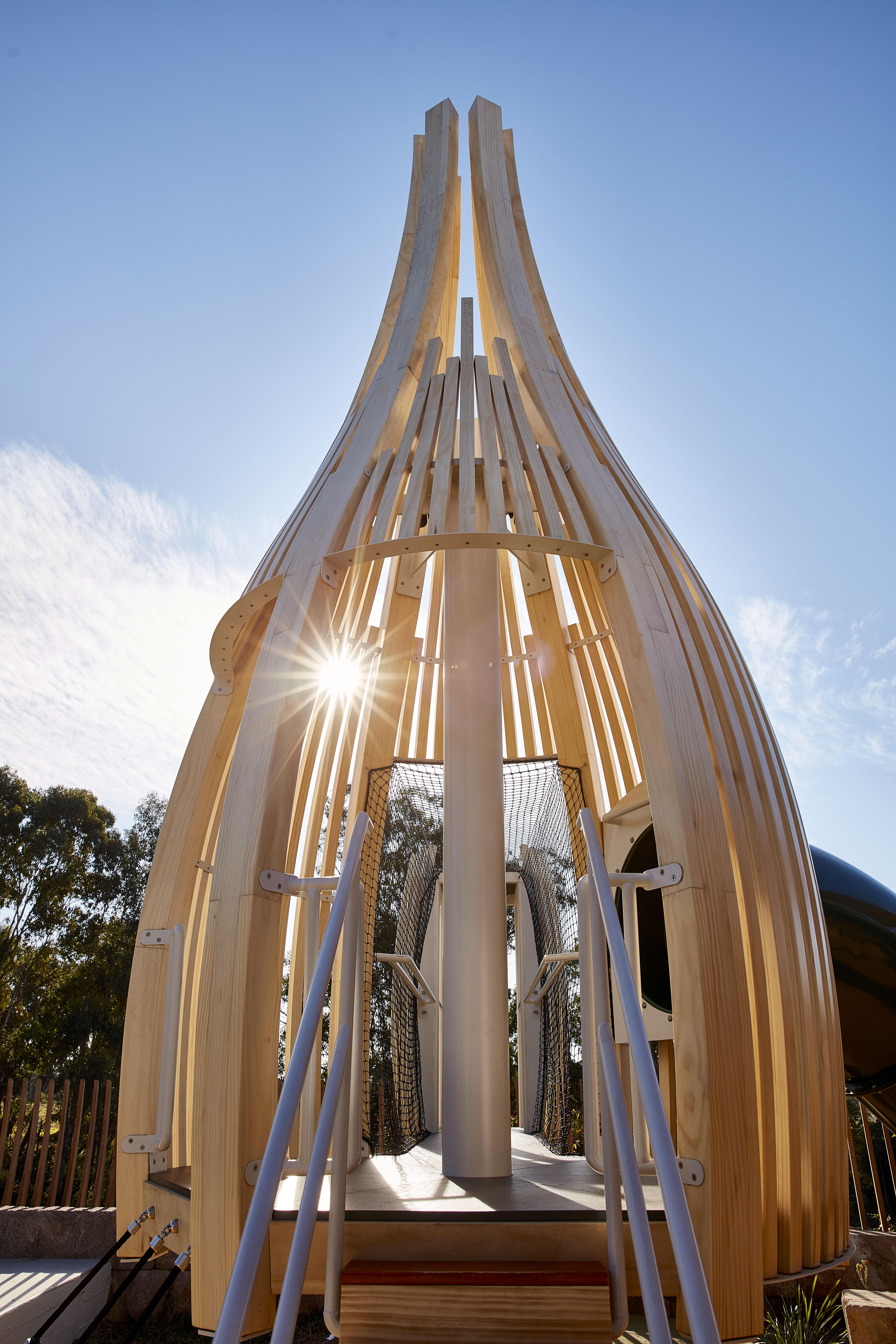 a structure with a structure in the middle