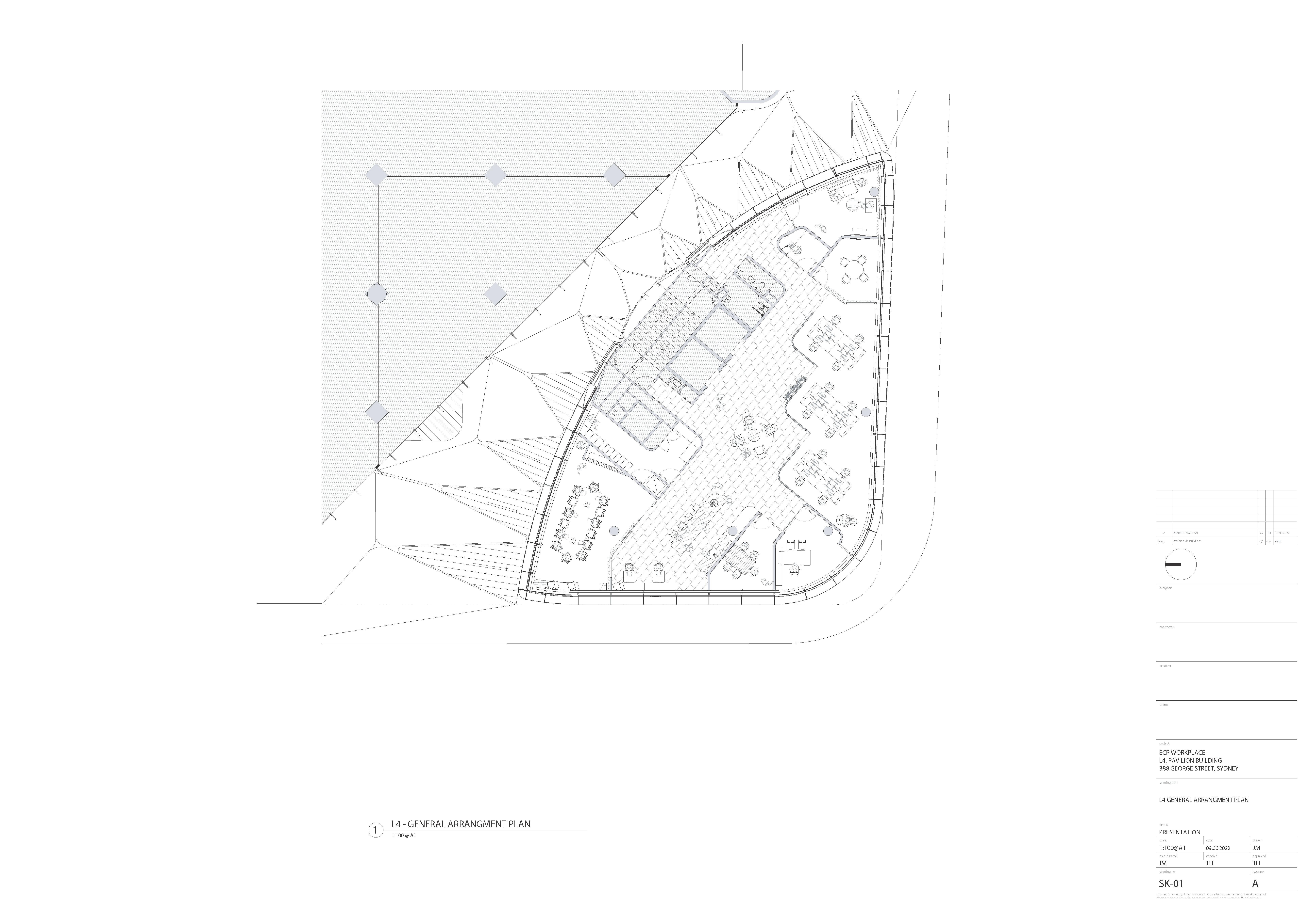 a blueprint of a building