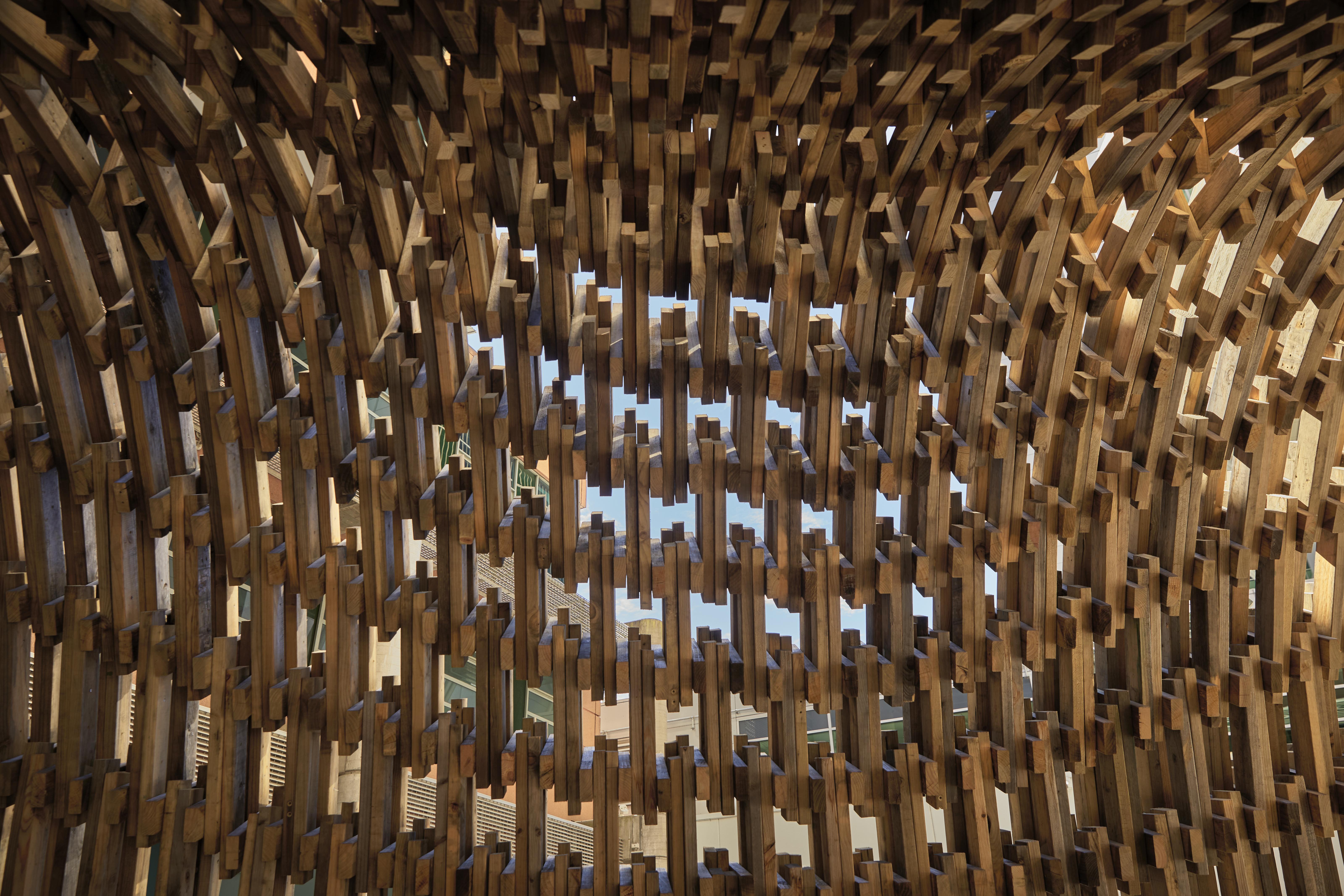 a close-up of a structure