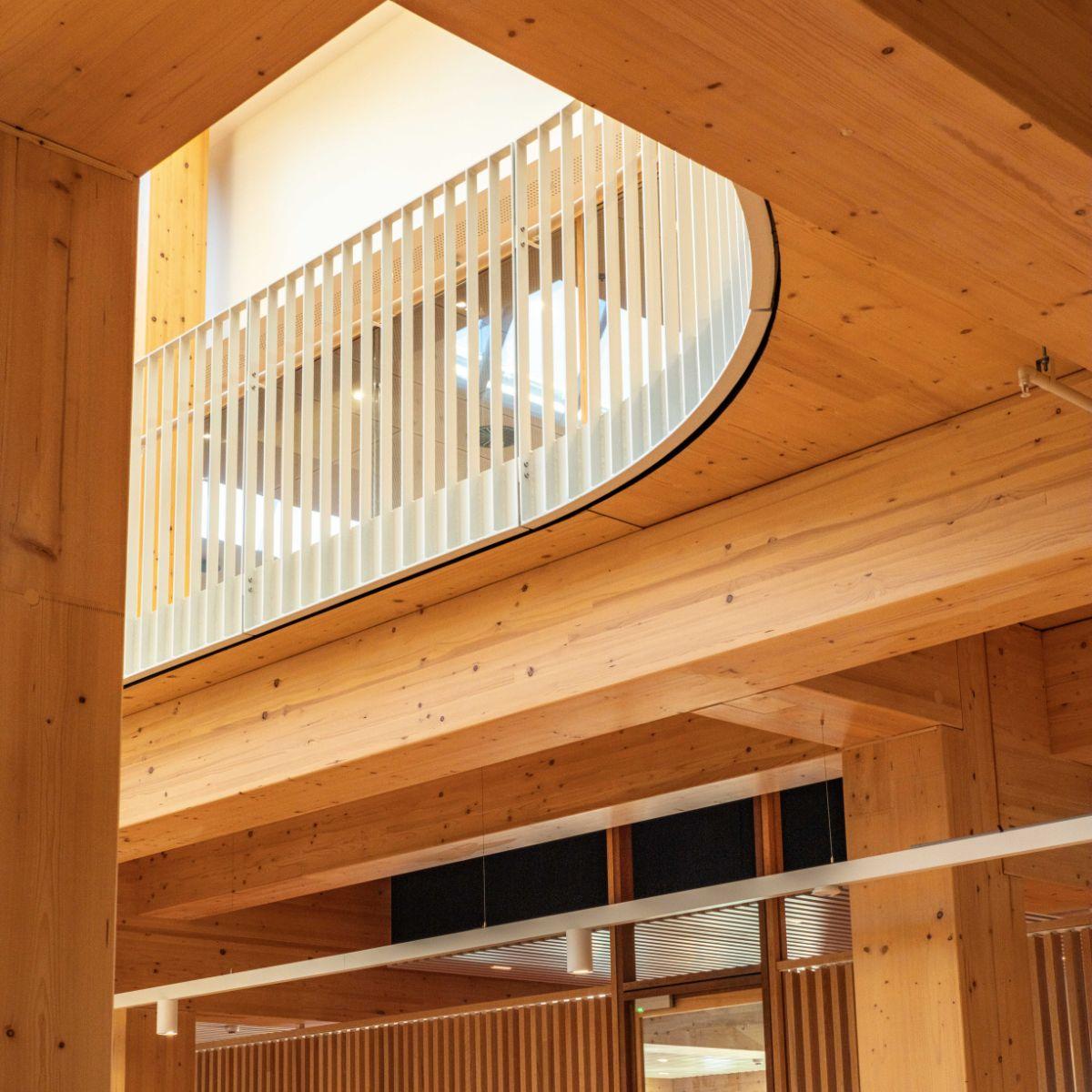 Photo of interior detail, Michael Kirby Building, Macquarie Law School