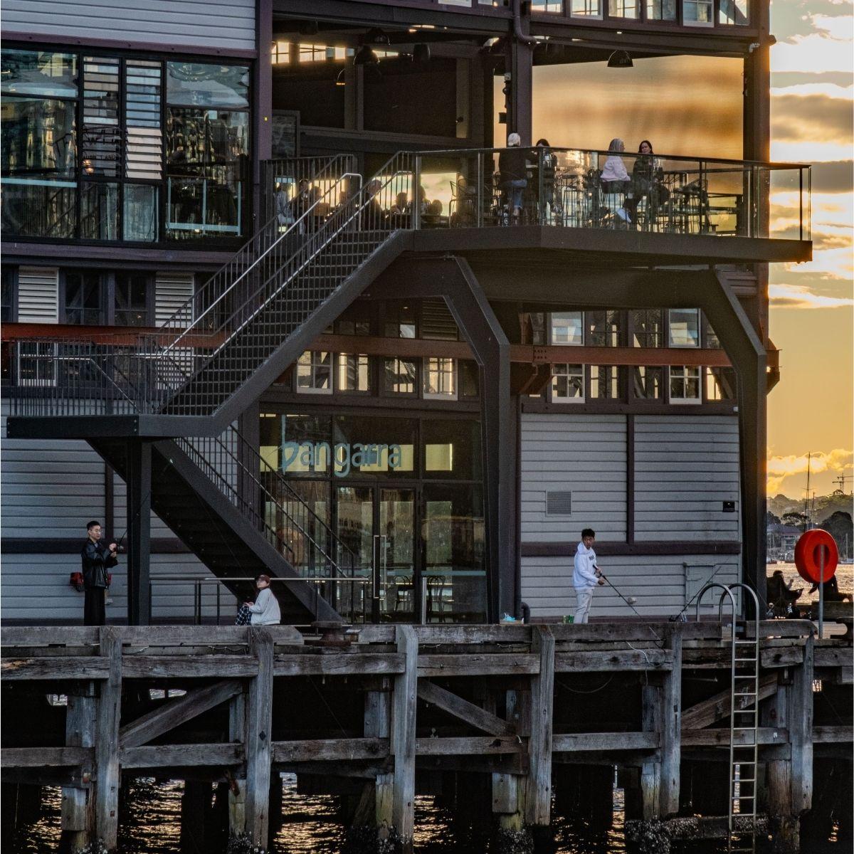 Walsh Bay Arts Precinct exterior at sunset