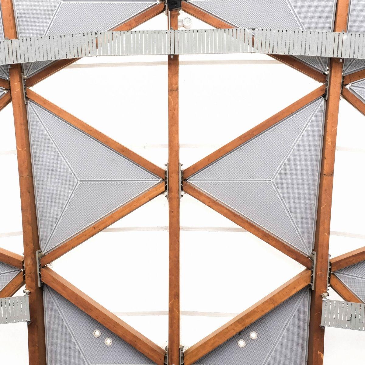 Tumbalong Green Stage diagrid roof detail