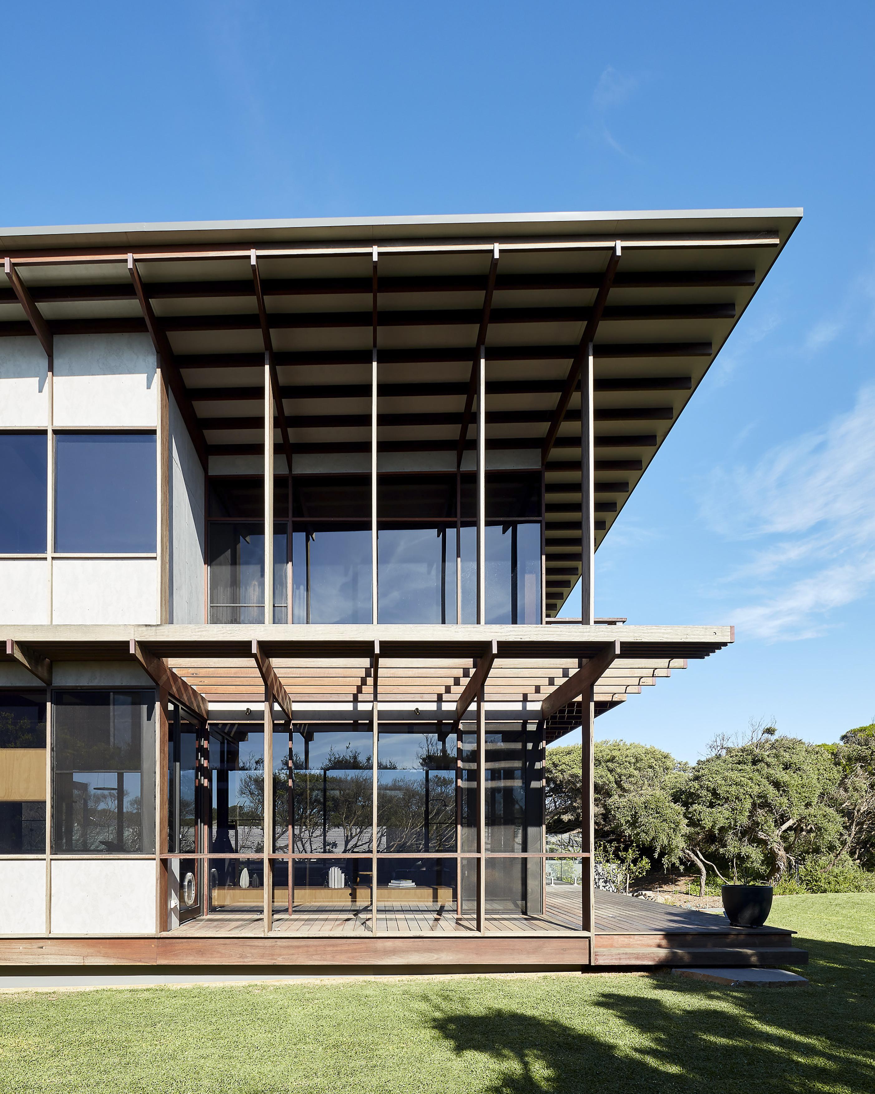 a building with a roof