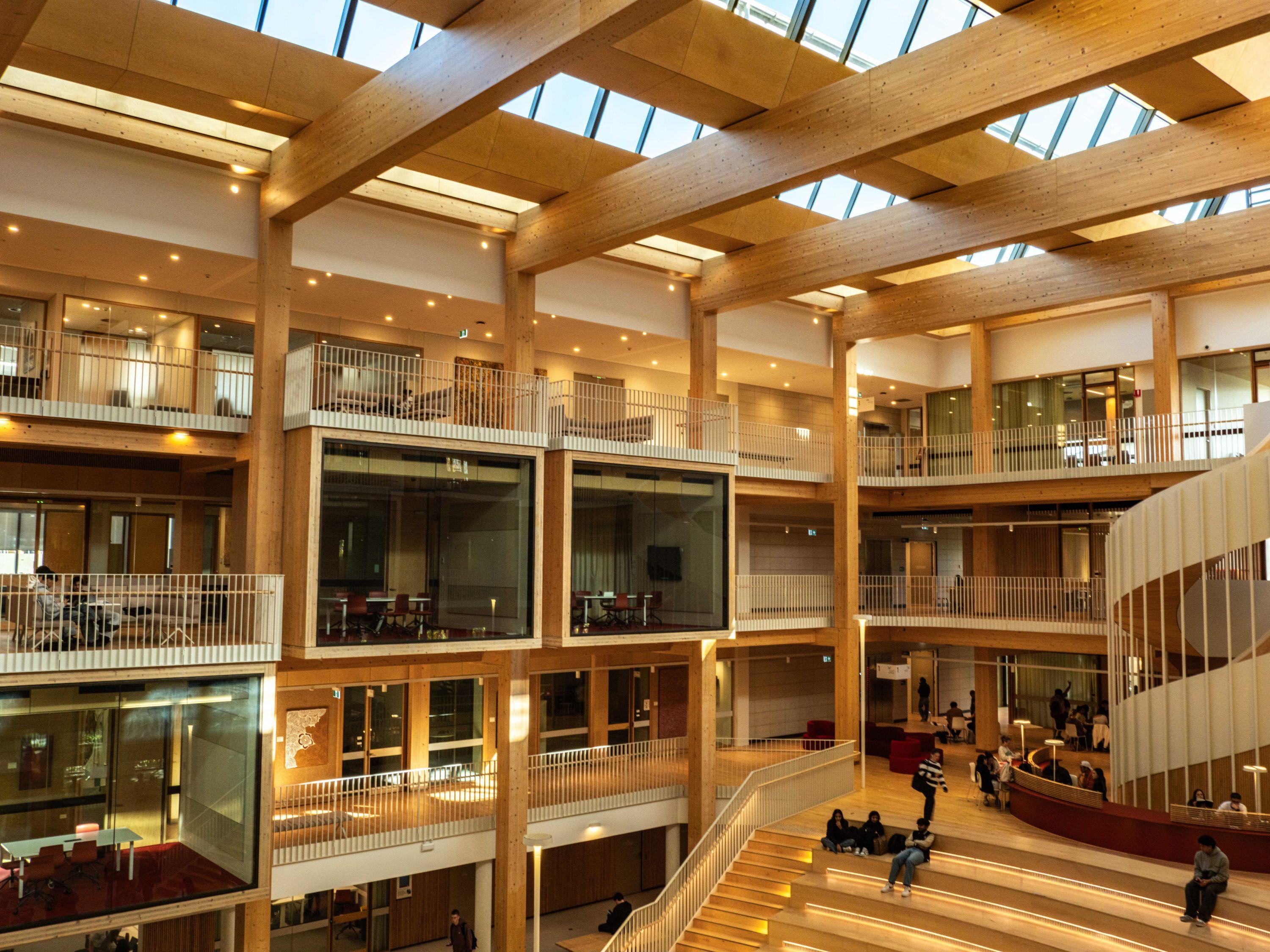 Interior of the Michael Kirby Building, Macquarie Law School 