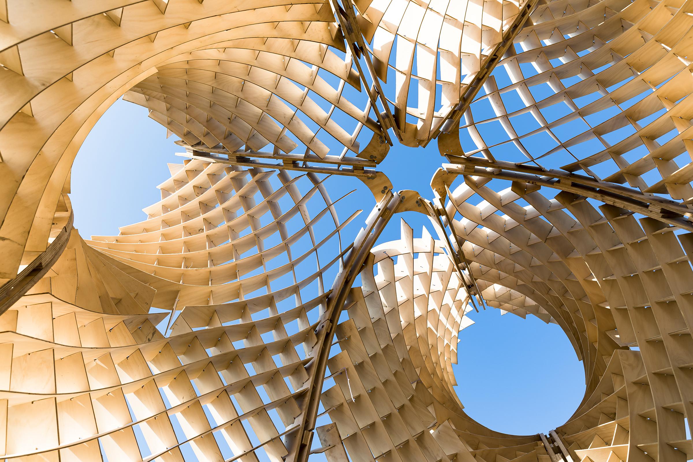 a close up of a structure