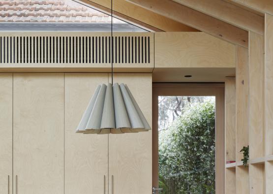 a dining table in a house